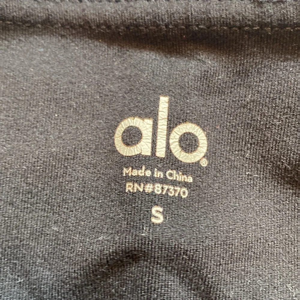 Alo Yoga Lineal Airbrush Stripe Black Leggings sz S
